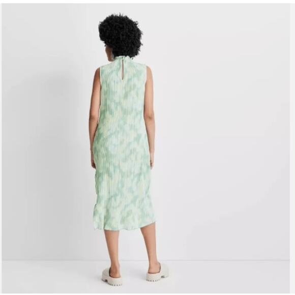 Future Collective Gabriella Kareffa Women's Sz XXS Watercolor Plisse Midi Dress - Picture 3 of 9